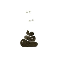 gross dog poop cartoon N2