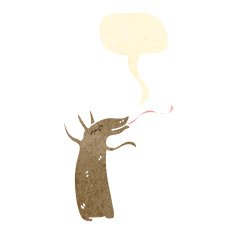 retro cartoon aardvark