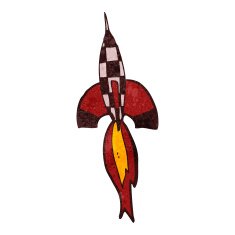 retro cartoon rocket N4