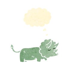 retro cartoon dinosaur N11
