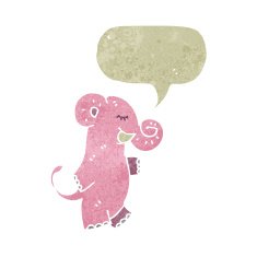 retro cartoon pink elephant N4