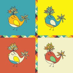 background with bird parrot N6