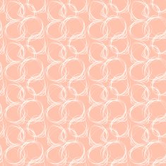 Seamless pattern with abstract circle doodle ornament N2