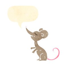 retro cartoon mouse N14