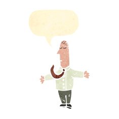 retro cartoon businessman N2