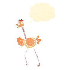 Cartoon Ostrich N16