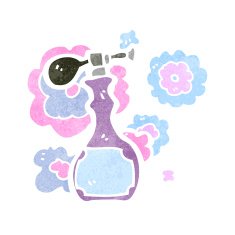 retro cartoon perfume bottle N3