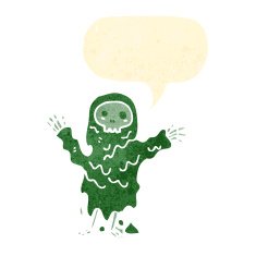 retro cartoon halloween ghoul N2