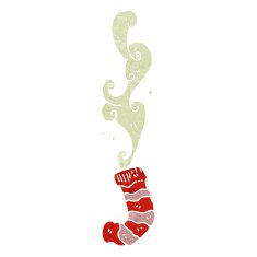 smelly sock retro cartoon