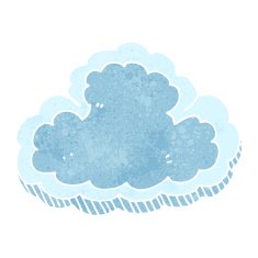 retro cartoon cloud N13