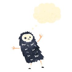 retro cartoon spooky ghoul N2
