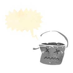 cartoon kicked bucket