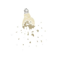 cartoon exploding light bulb N2
