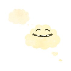 retro cartoon cloud N16