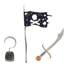 cartoon pirate things