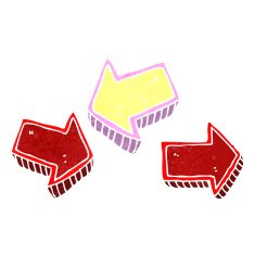 retro cartoon arrow N3