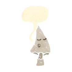 cartoon mushroom N122