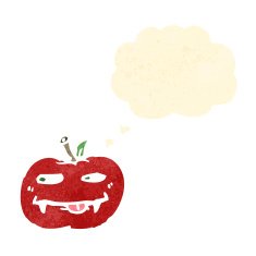 retro cartoon vampire apple N3