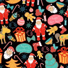 Christmas vector seamless pattern N3