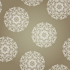 Seamless Ornate Abstract Pattern N24