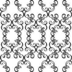 Seamless Ornate Abstract Pattern N28