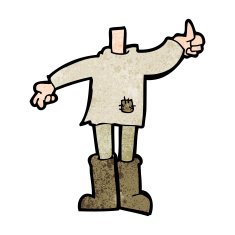 cartoon body (mix and match cartoons or add photo faces) N37