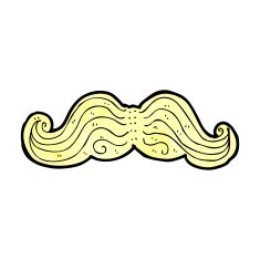 Cartoon Mustache N49