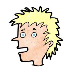 cartoon excited boy N188