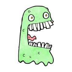cartoon gross ghost N66