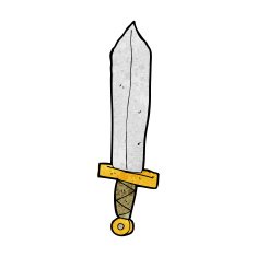 Cartoon Sword N109