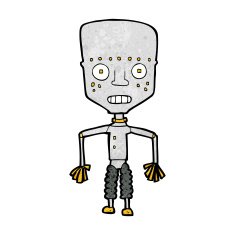 Funny Cartoon Robot N65