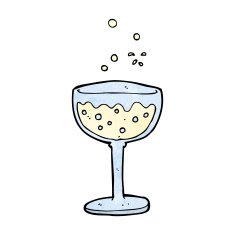 cartoon sparkling wine N4