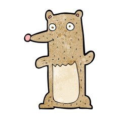 funny cartoon bear N80
