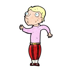cartoon man in loud clothes N13