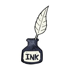 cartoon ink bottle N21