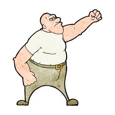 cartoon angry man N133