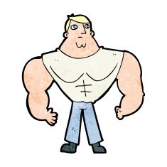 Cartoon Body Builder N15