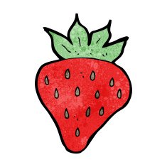 Cartoon Strawberry N80