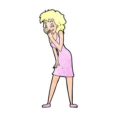Cartoon Woman Laughing N15
