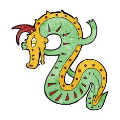 saxon dragon cartoon N11