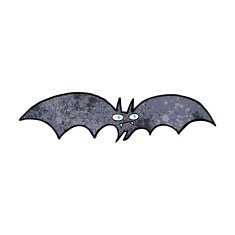 cartoon vampire bat N43