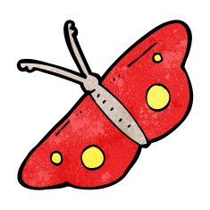 cartoon butterfly symbol N26