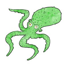 Cartoon Octopus N121