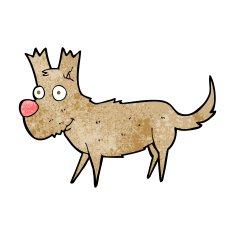cartoon cute little dog N12
