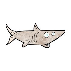 Cartoon Happy Shark N21
