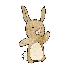 Cartoon happy rabbit N20 free image download