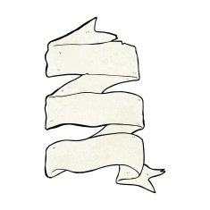 cartoon three layer scroll banner N9