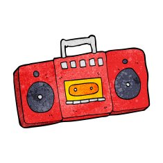 cartoon radio cassette player N16