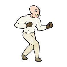 cartoon victorian boxer N9
