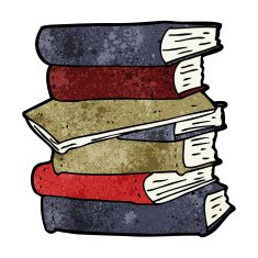Cartoon Pile Of Books N12